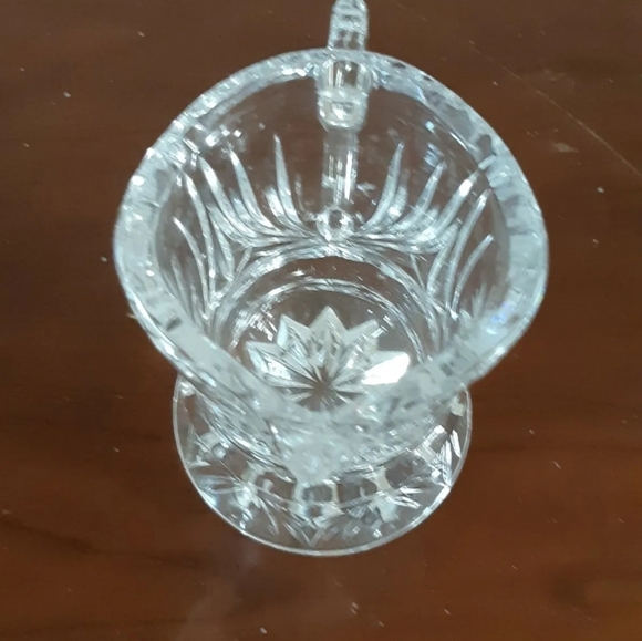 Cut Glass Creamer Pitcher ( clear glass) - Picture 2 of 4